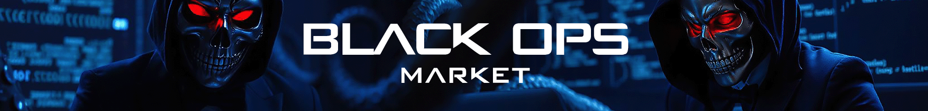 BlackOps Market secure dashboard interface showing encrypted messaging and wallet features